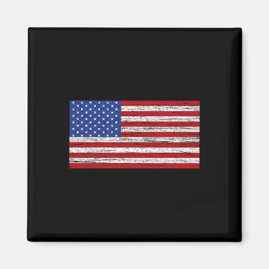 米国の愛国心を持つ7月4日の米国国旗 マグネット (正面)