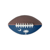 米国の愛国的なサッカーのサウスカロライナ州旗 アメリカンフットボール (正面)