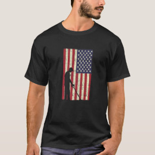 米国の愛国金属の検出器レリック狩り金属De Tシャツ