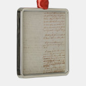 米国の憲法の第一草稿 メタルオーナメント (右)