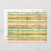 米国の憲法を比較した表 ポストカード (正面/裏面)