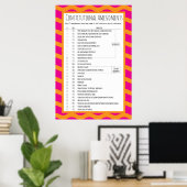 米国の憲法改正 ポスター (ホームオフィス)