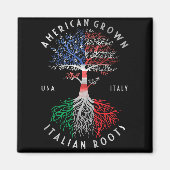 米国の成イタリアン長したルーツイタリア国旗 マグネット