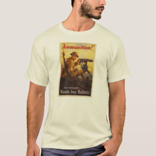 米国の戦時公債の弾薬WWIプロパガンダ Tシャツ