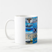 米国の戦略爆撃機の航空機「モンタージュ」 コーヒーマグカップ (左)