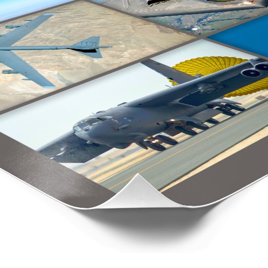 米国の戦略爆撃機の航空機「モンタージュ」 ポスター (コーナー)