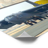 米国の戦略爆撃機の航空機「モンタージュ」 ポスター (角)