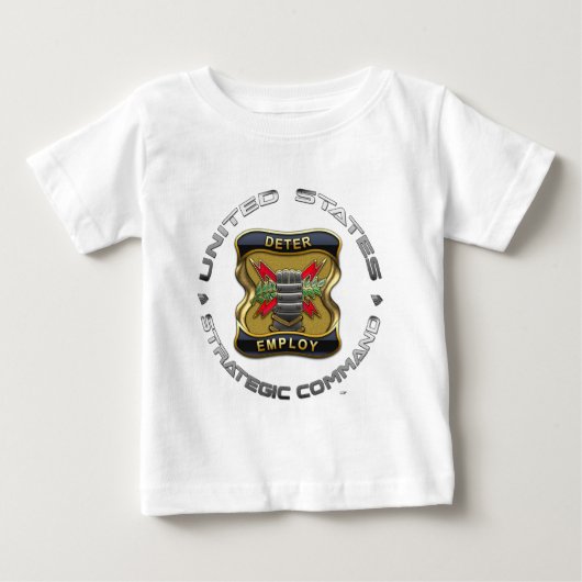 米国の戦略的な命令 ベビーTシャツ (正面)