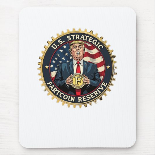 米国の戦略的なFartcoin Reserve暗号トランプおもしろい マウスパッド (正面)