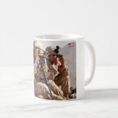 米国の戦闘女性 コーヒーマグカップ (正面右)