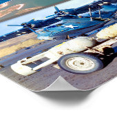 米国の戦闘機 – WORLD WAR 2 "モンタージュ" ポスター (角)