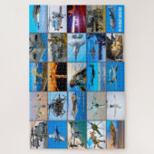 米国の戦闘航空「モンタージュ」 ジグソーパズル (縦)