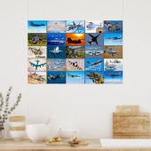 米国の戦闘航空「モンタージュ」 ポスター (キッチン)