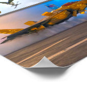 米国の戦闘航空「モンタージュ」 ポスター (角)