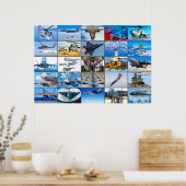 米国の戦闘航空「モンタージュ」 ポスター (キッチン)