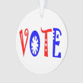 米国の投票 オーナメント (正面)