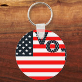 米国の投票 キーホルダー (正面)
