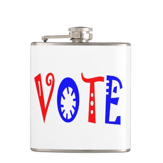 米国の投票 フラスク (正面)