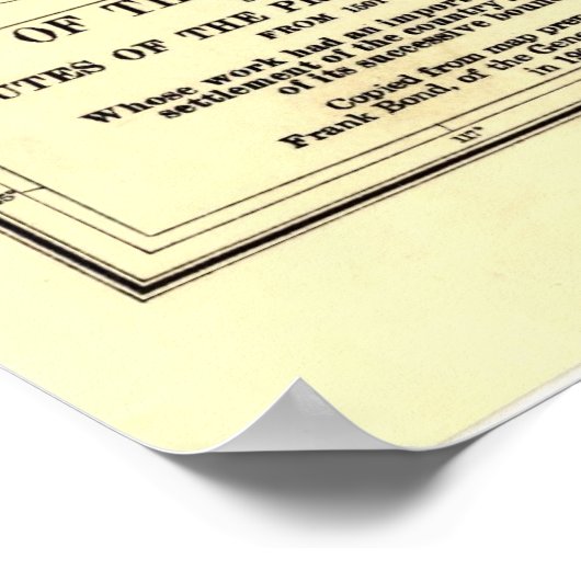 米国の探査経路 ポスター (角)