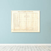 米国の支出分析 キャンバスプリント (インサイチュ (ウッドフロア))