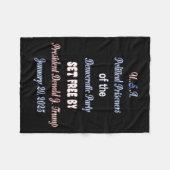 米国の政治囚が釈放される フリースブランケット (正面(横))