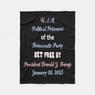 米国の政治囚が釈放される フリースブランケット