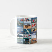 米国の救助航空「モンタージュ」 コーヒーマグカップ (正面左)