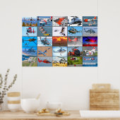 米国の救助航空「モンタージュ」 ポスター (キッチン)