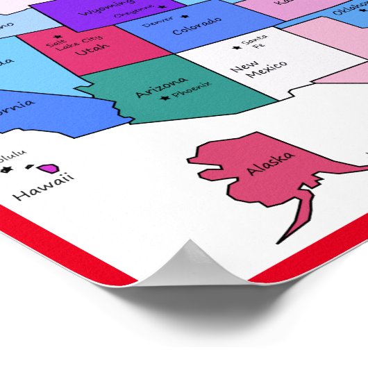 米国の教育家庭 ポスター (角)