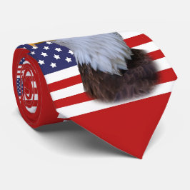 米国の旗およびアメリカのワシ ネクタイ