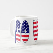 米国の旗のオリンピックのチーム記念品のマグは行きます コーヒーマグカップ (正面左)