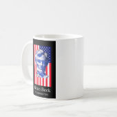 米国の旗のリンカーンGlennの小川のjGibney博物館Zaz コーヒーマグカップ (正面左)