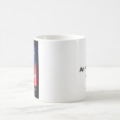 米国の旗のリンカーンGlennの小川のjGibney博物館Zaz コーヒーマグカップ (中央)