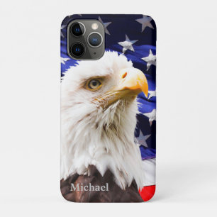米国の旗のワシ iPhone 11 PROケース