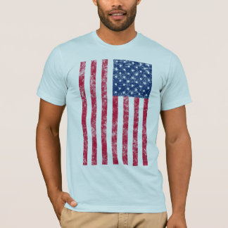 米国の旗の(傷つく)ワイシャツ Tシャツ