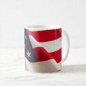 米国の旗の"古い栄光"の マグ (正面右)