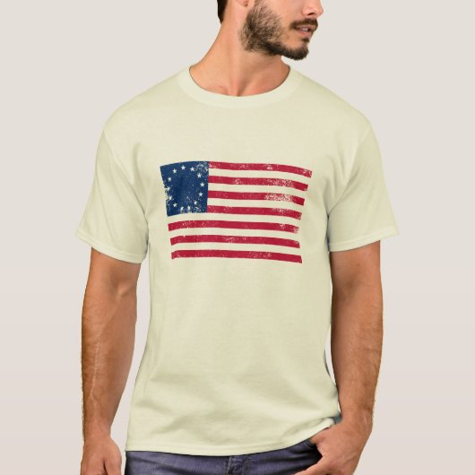 米国の旗1776年 Tシャツ (正面)