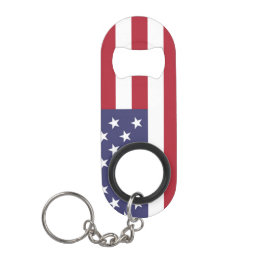 米国の旗 キーホルダー栓抜き