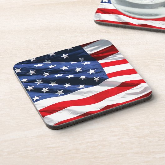 米国の旗 コースター (左側)