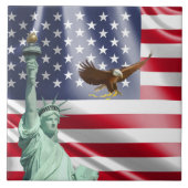 米国の旗 タイル (正面)