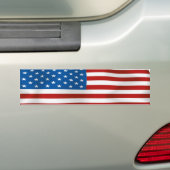米国の旗 バンパーステッカー (車上)