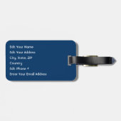 米国の旗 ラゲッジタグ (裏面横)