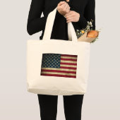 米国の旗 ラージトートバッグ (正面(商品))
