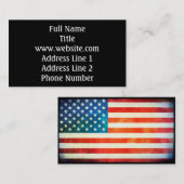 米国の旗 名刺 (正面/裏面)