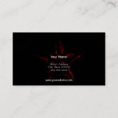 米国の旗 名刺 (裏面)