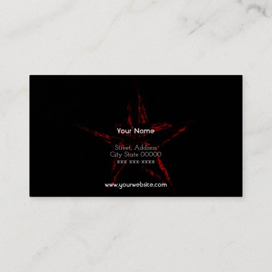 米国の旗 名刺 (裏面)