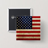 米国の旗 缶バッジ (正面&裏面)