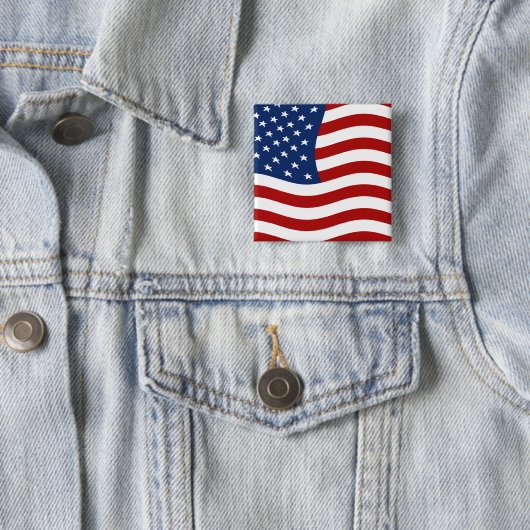 米国の旗 缶バッジ (インサイチュ)