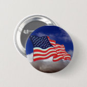 米国の旗 缶バッジ (正面&裏面)
