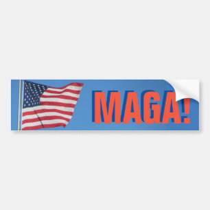 米国の旗MAGA! バンパーステッカー